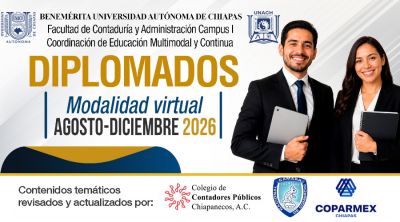 Convocatoria diplomados FCA,agosto&ndash;diciembre 2026