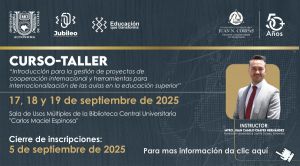 Curso Taller. Introducción para la gestión de proyectos de cooperación internacional y herramientas para internacionalización de las aulas en la educación superior