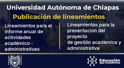 Publicaci&oacute;n de lineamientos