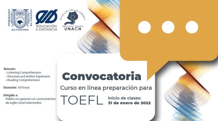 Convocatoria Curso en Línea Preparación para TOEFL
