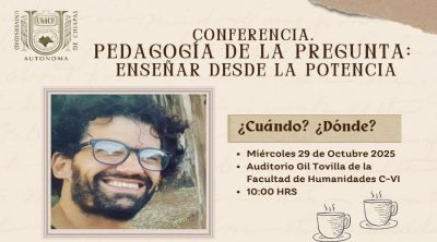 Conferencia “Pedagogía de la pregunta: enseñar desde la potencia”