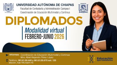 Convocatoria diplomados FCA, febrero - junio 2026