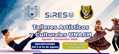 Talleres Art&iacute;sticos y culturales Agosto - Noviembre 2026