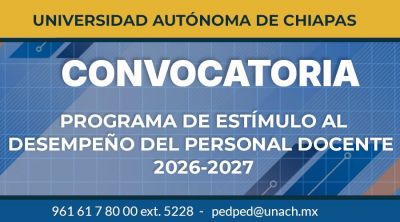 Convocatoria: PEDPED 2026 - 2027
