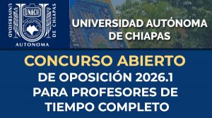 Concurso abierto de oposici&oacute;n 2026.1 para profesores de tiempo completo