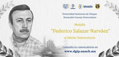 Connvocatoria: Medalla  &ldquo;Federico Salazar Narv&aacute;ez&rdquo; al M&eacute;rito Universitario