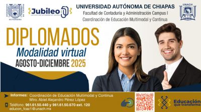Convocatoria diplomados FCA, agosto - diciembre 2025