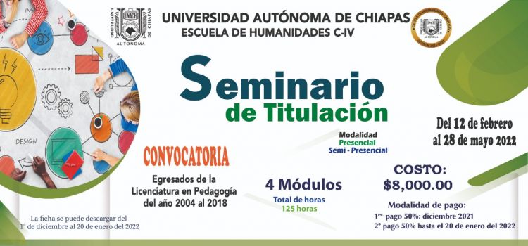 Seminario de titulación  - Escuela de Humanidades C-IV