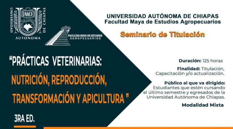 Seminario de titulación: Prácticas veterinarias