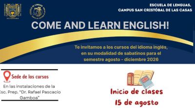 Cursos de ingl&eacute;s, Escuela de Lenguas San Crist&oacute;bal Extensi&oacute;n Bochil