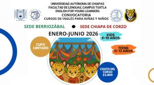 Programa de inglés &quot;English For Young Learners&quot; (EFYL) sedes Berriozábal y Chiapa de Corzo
