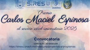Premio Carlos Maciel Espinosa al servicio social universitario 2025