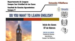 Cursos de inglés, Escuela de Lenguas San Cristóbal Extensión Villaflores