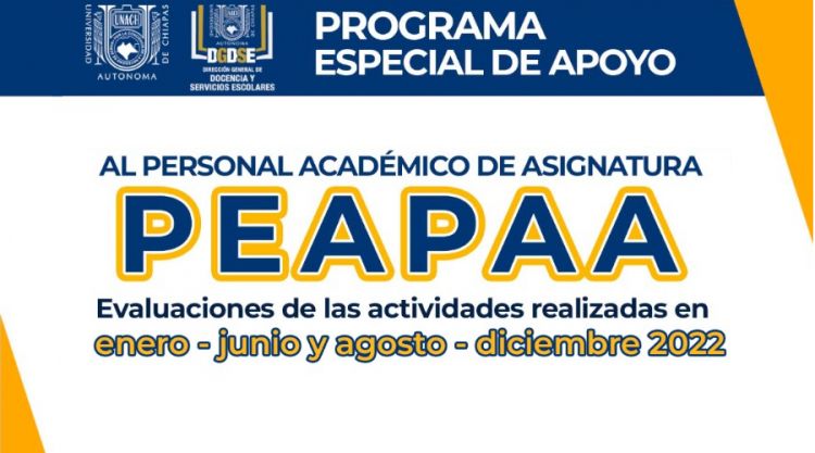 Programa Especial de Apoyo al Personal Académico de Asignatura (PEAPAA) 2023
