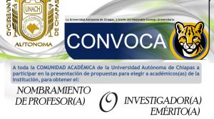 Convocatoria para la presentación de propuestas para elegir a académicos(as) para obtener el nombramiento de profesor(a) o investigador(a) emérito(a)