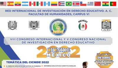 VIII Congreso Internacional y V Congreso Nacional Investigación en Derecho Educativo