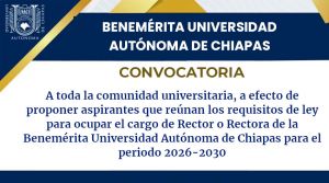 Convocatoria rector&iacute;a 2026 - 2030