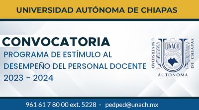 Convocatoria: PEDPED 2023 - 2024