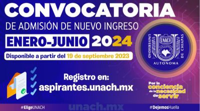 Convocatoria de admisión Enero - Junio 2024