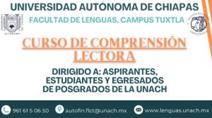 Curso de comprensi&oacute;n lectora - Facultad de Lenguas, Campus Tuxtla