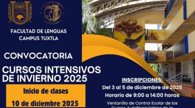 Convocatoria para cursos intensivos de inglés - Invierno 2025