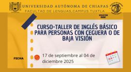 Curso-taller de inglés básico para personas con ceguera o de baja visión