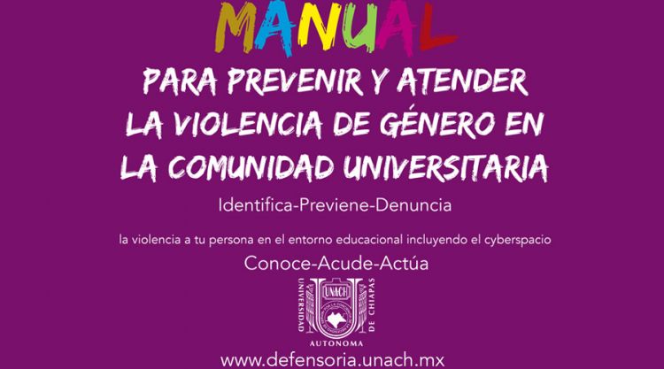Manual para prevenir y atender la violencia de género en la comunidad universitaria