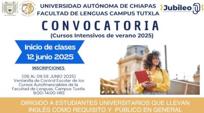 Convocatoria para cursos intensivos de inglés - Verano 2025