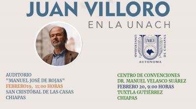 Juan Villoro en la UNACH
