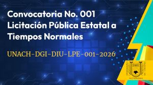 Convocatoria No. 001 Licitaci&oacute;n P&uacute;blica Estatal a Tiempos Normales