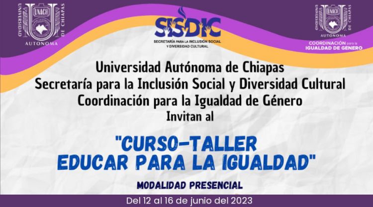 Curso - Taller Educar para la Igualdad