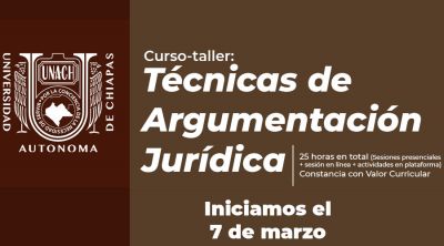 Curso-taller: T&eacute;cnicas de Argumentaci&oacute;n Jur&iacute;dica